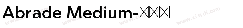 Abrade Medium字体转换